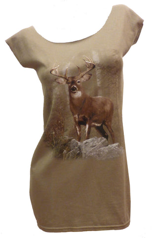 DEER Reshaped Wildlife T-Shirt / Dress