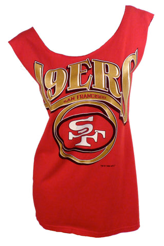 Vintage San Francisco 49ers Football Reshaped T-Shirt / Dress