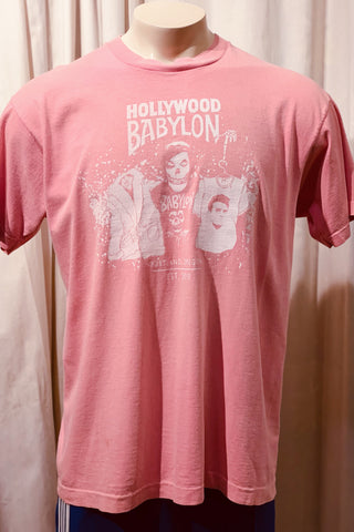 Vintage Pepto Pink Tee Screened by Babylon XL