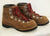 Vintage Vasque Red Lace HIKING BOOTS Suede Leather Mountaineering USA Shoes 8 Vibram