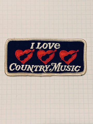 Vintage “I Love Country Music” patch